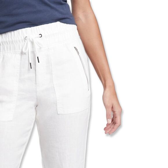 3 FOR $50! 🎁 ATHLETA Cabo Linen Jogger in White Sz. 2 - Picture 10 of 11